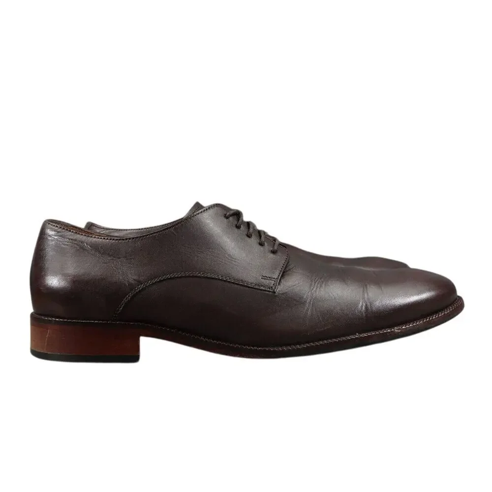 Cole Haan Shoes Men 11.5 Oxford Derby Classic Formal Lace Up Leather Dress Brown